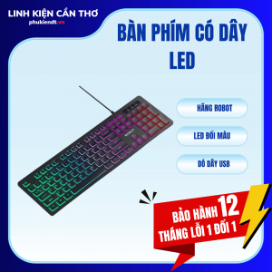 Bàn phím led cho máy tính chính hãng Robot