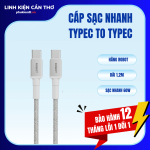 Dây sạc nhanh 60W typec to typec Robot