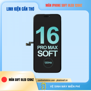 Giá thay màn hình soft oled 120hz iphone 13pro, 13promax, 14pro, 14promax, 15pro, 15promax, 16pro, 16promax, 17 promax