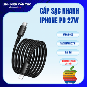 Cáp sạc nhanh iphone 27W Hoco