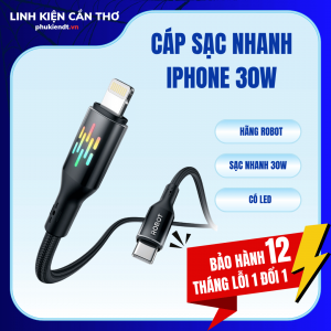 Dây sạc nhanh iphone 30w hãng Robot